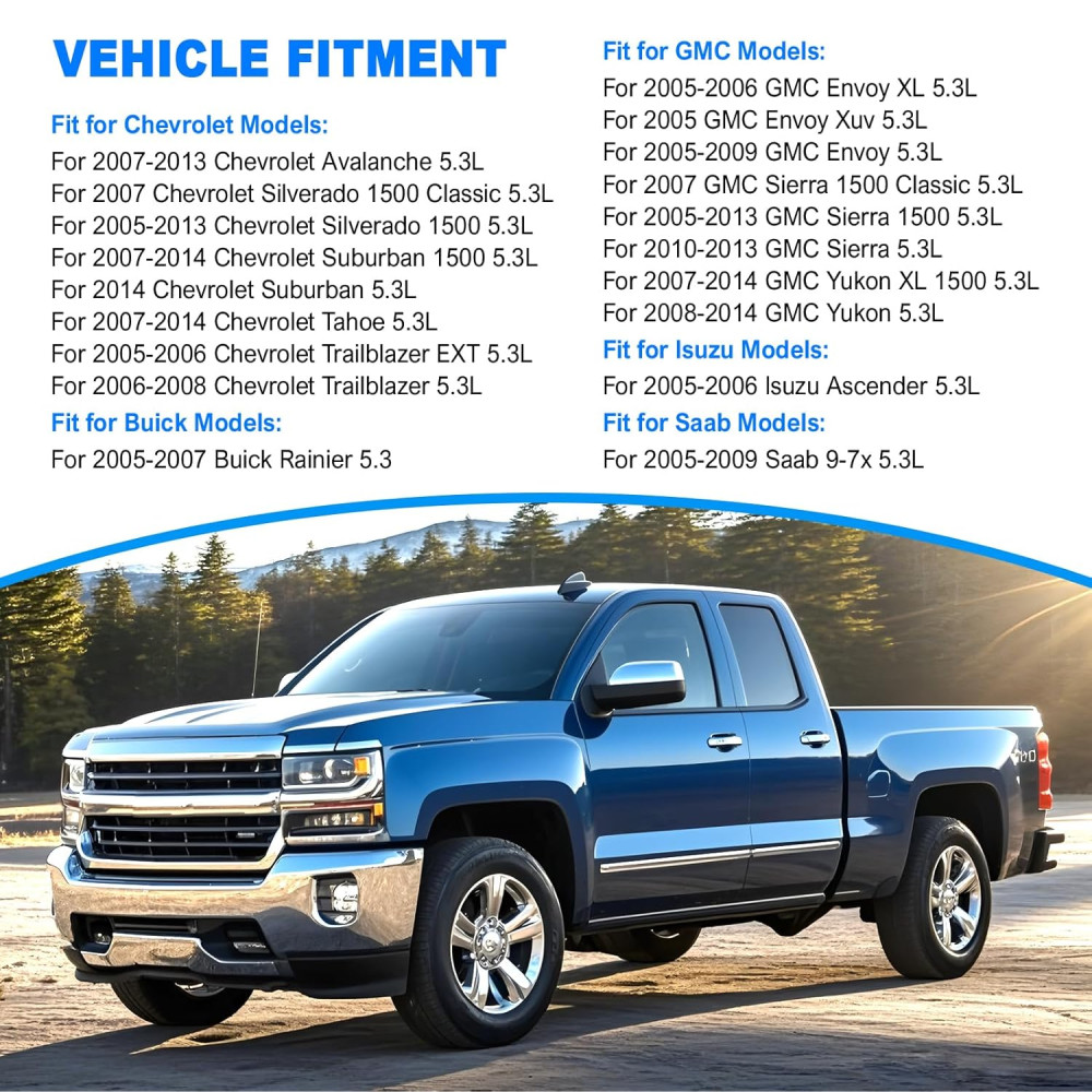 AFM DOD Lifters Kit Overhaul Kit Head Bolts Kit Fits 2005-2014 Chevrolet GM 5.3L