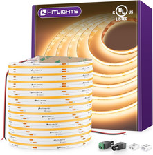 COB LED Strip Lights Warm White 2700K, 32.8ft Premium High Density 24V Tape Ligh