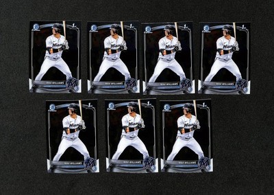 2025 Bowman Draft Max Williams Chrome 1st Player Lot | 7 cards | Marlins