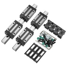 2Pcs HGR20 250mm Linear Guide Kit with Linear Rail and HGH20CA Carriage Block
