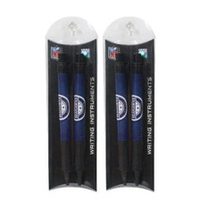 2pk Seattle Seahawks Pens Ball Point Black Writing Ink NFL Official Merch