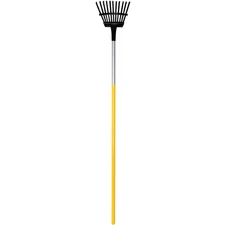 True Temper 1789300 Steel Handle 11-Tine Small Shrub Rake 55.32 L x 8 W in.