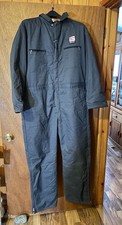 Vintage Kwik Trip Unitog Coveralls Sz XLT Quilt Lined Blue USA Made MIDWEST