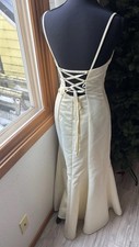 Vintage Y2K 90s Jessica McClintock Spaghetti Strap Satin corset Wedding Gown