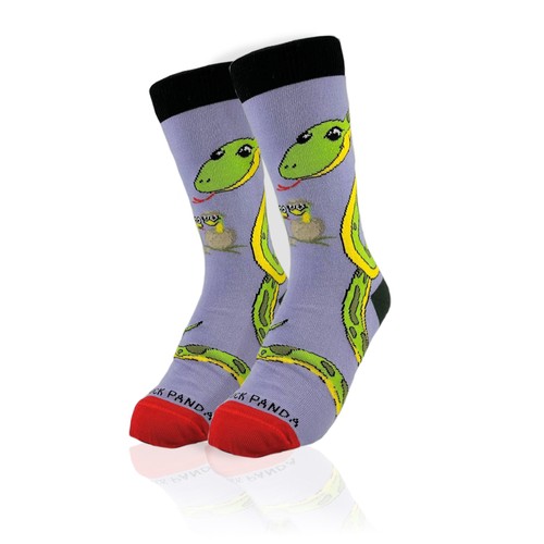 Happy Tree Snake with Babies Socks from the Sock Panda (Adult Small) - Picture 4 of 8