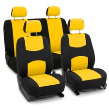 Universal Fit Yellow Seat Covers - Full Set of Car Seat Covers