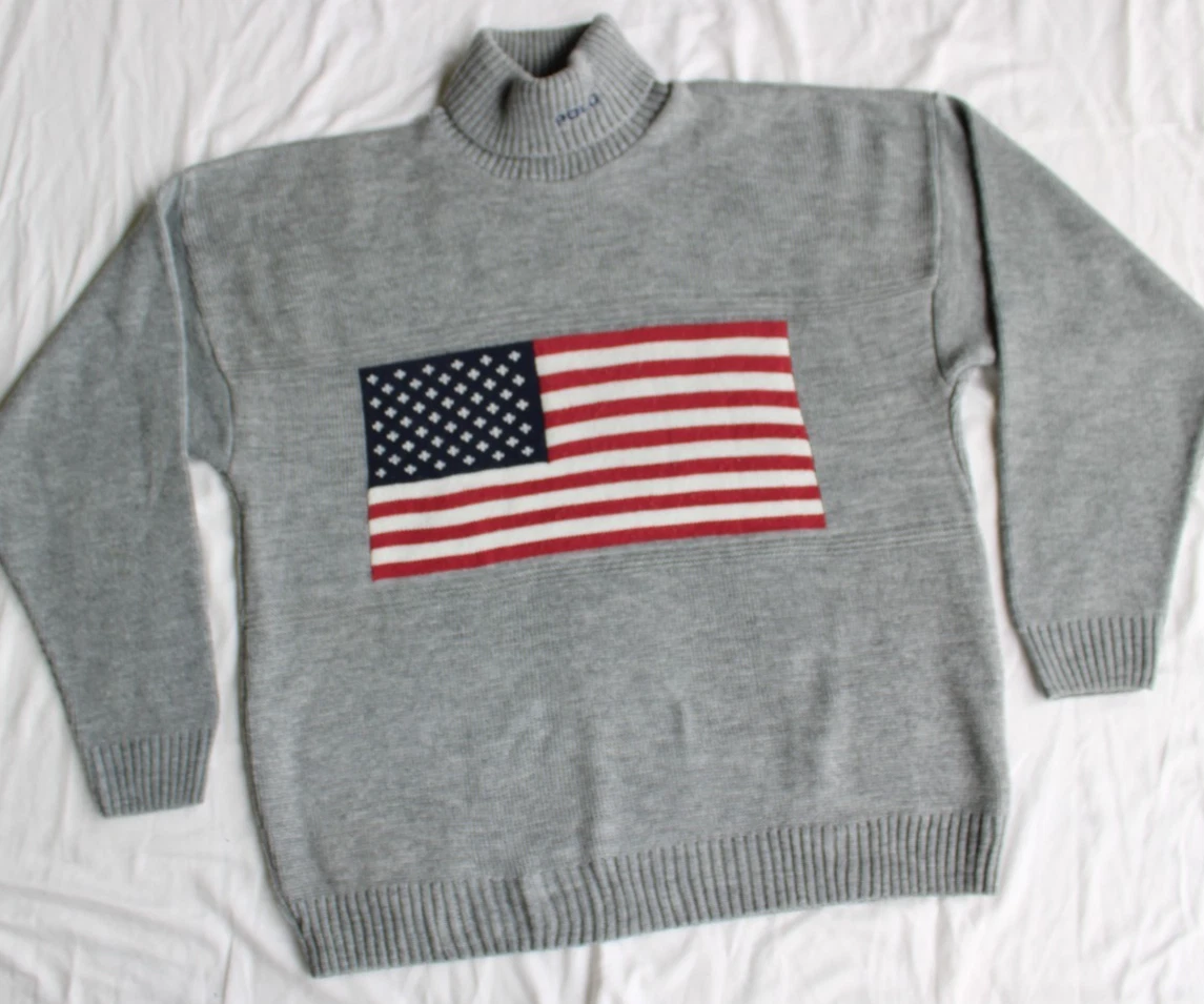 Ralph Lauren男式国旗毛衣| eBay