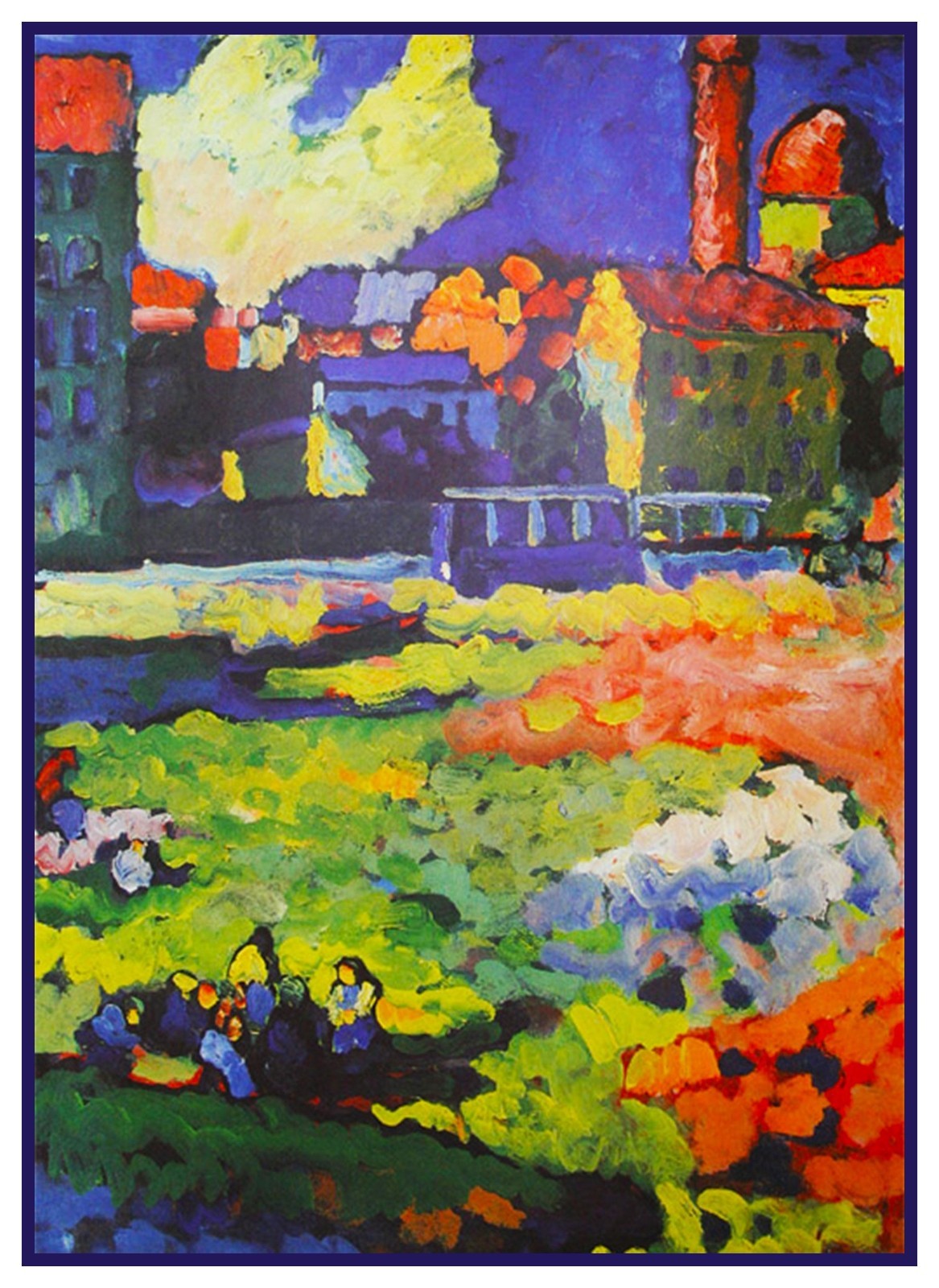 Póster con impresión artística vintage de Wassily Kandinsky Munich decoración de pared estilo interior moderno