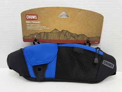CHUMS Neo Pocket Blue/Black Water Resistant Low Pro Waist Crossbody Pack P64