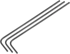 uxcell 3pcs 1.5mm Ball End Hex Key Wrench, Metric L Shaped Long 1.5mm, Black 