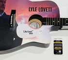 LYLE LOVETT SIGNED CUSTOM ACOUSTIC GUITAR COUNTRY LEGEND JSA COA — photo 2