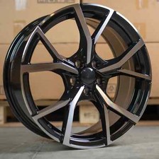 19"Estoril black polish alloy wheels fit audi vw seat skoda golf caddy van