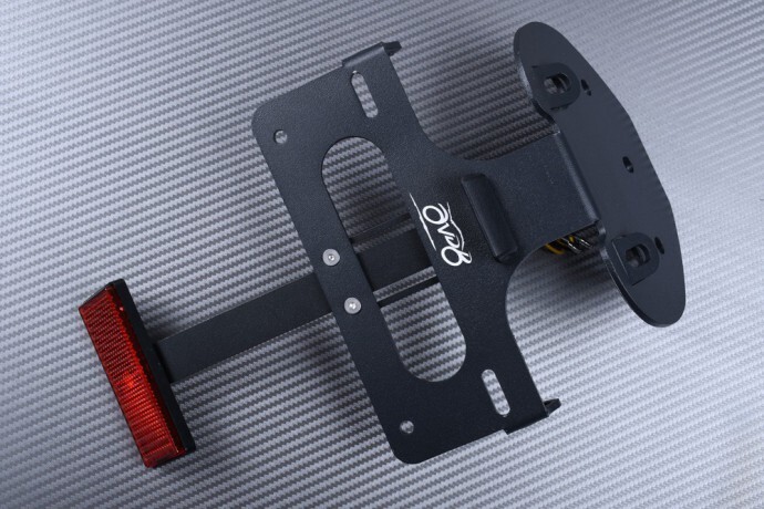 Support de plaque d'immatriculation Buell 1125 R en acier découpé au laser