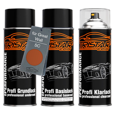 Autolack Spraydosen Set für Great Wall SC Fashionable Orange Metallic