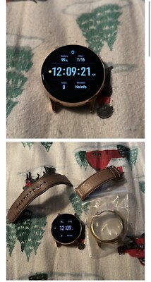 Samsung Galaxy Watch Active 2 SM-R835 40mm Gold-Tone Stainless Steel Case...