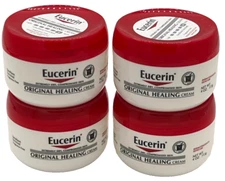Eucerin Original Healing Creme Soothe Moisturize #4 JARS - Dry & Rough Skin 4oz