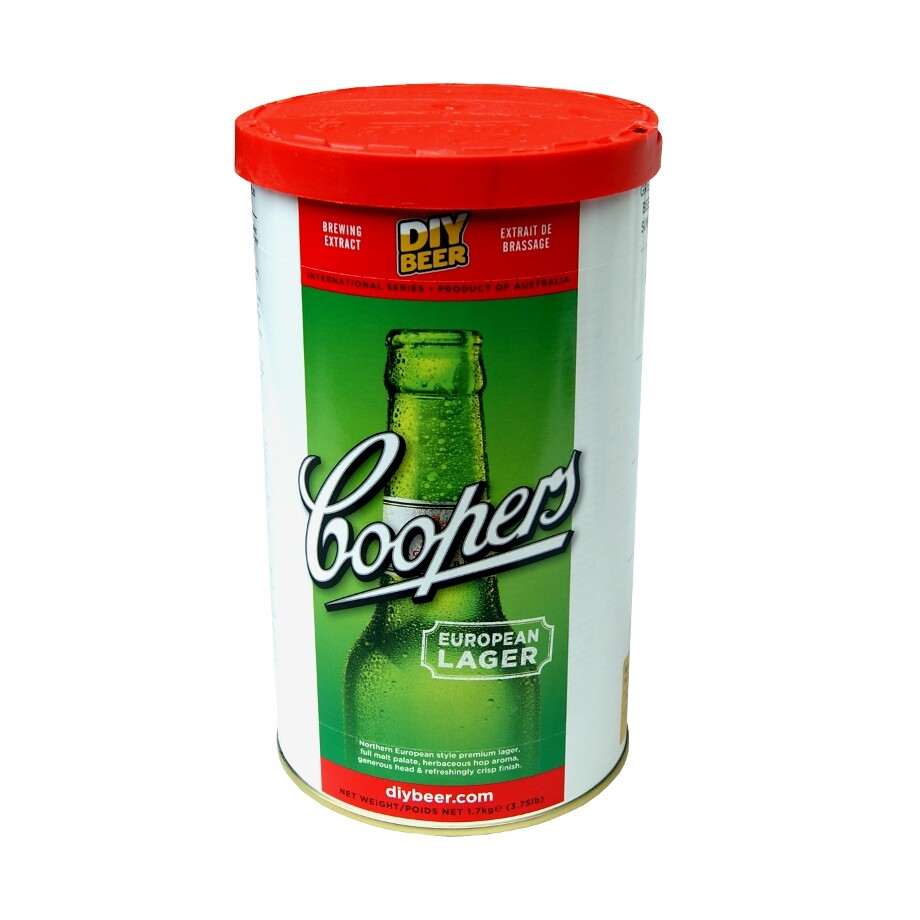 Coopers Home Brew Beer Ingredient Kit - European Lager - 40 Pint - 1.7kg