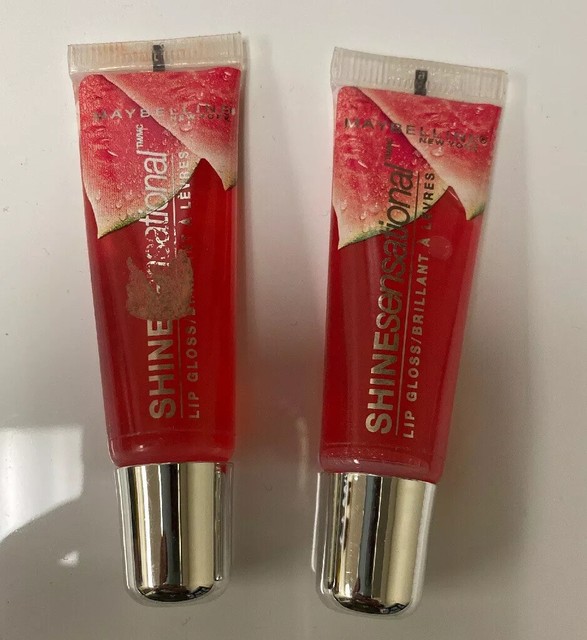 2 MAYBELLINE. 80 WATERMELON PUNCH SHINEsensational Lip Gloss NEW