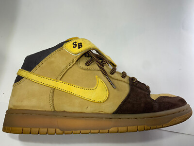 Size 9.5 - Nike Dunk Pro SB Mid Wheat for sale online | eBay