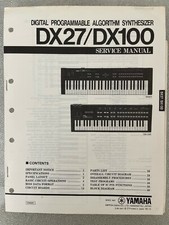 ORIGINAL  Yamaha Digital Programmable Synthesizer DX27-DX100 SERVICE MANUAL
