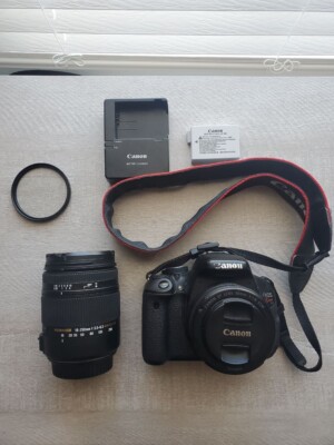 6481 Canon EOS Kiss X5 EF 50mm /55-250mm ダブルレンズ 一眼レフ