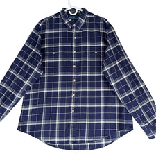 Polo Ralph Lauren Men's Size XL Blue Check Cotton Long Sleeve Casual Shirt