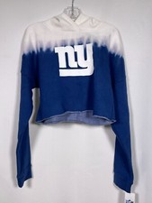 New York Giants NFL Teens Cropped Hoodie Sweatshirt Girl's SMALL 3-5 NWT