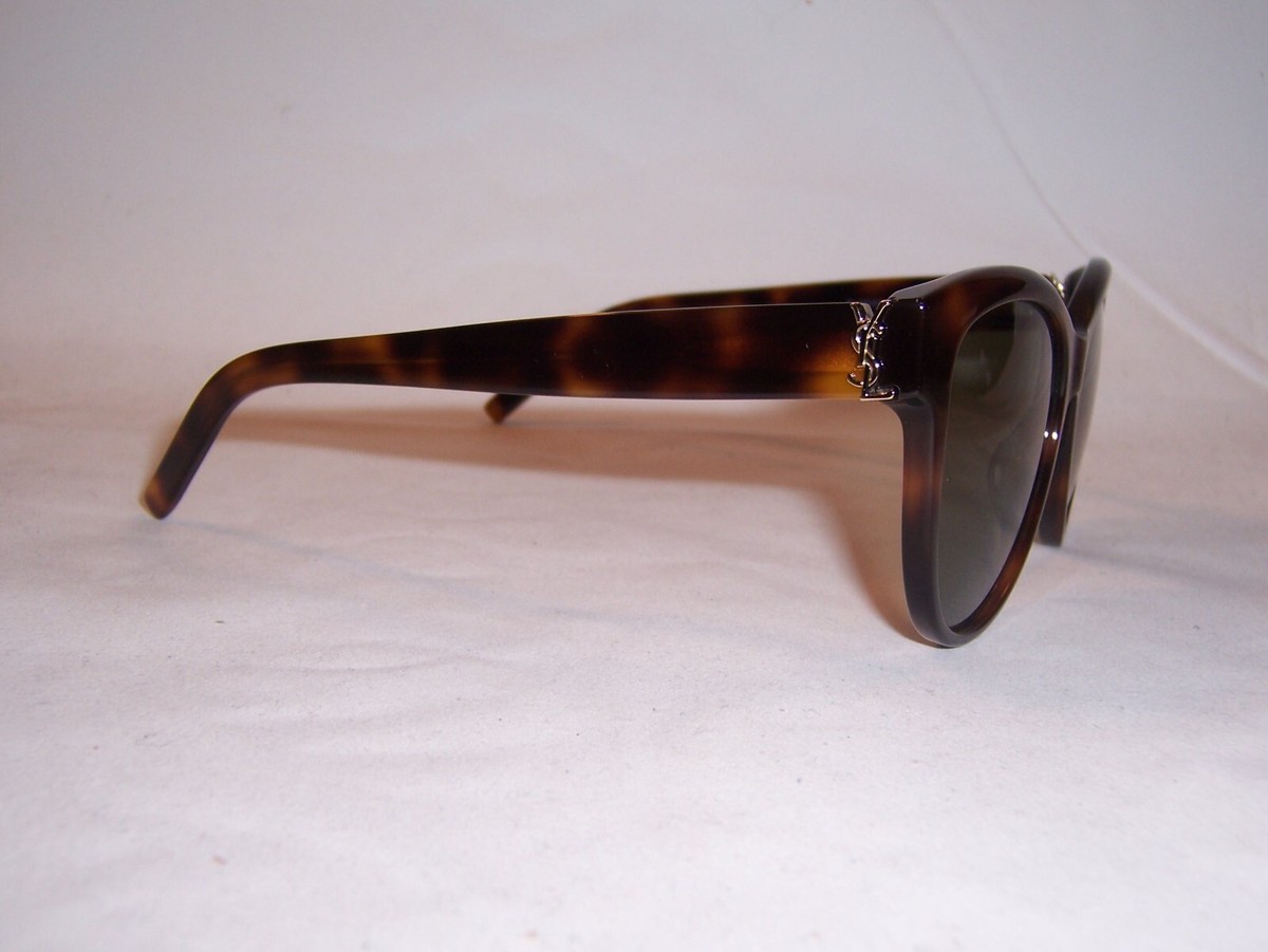 NEW SAINT LAURENT SUNGLASSES M107 003 HAVANA/GREEN AUTHENTIC