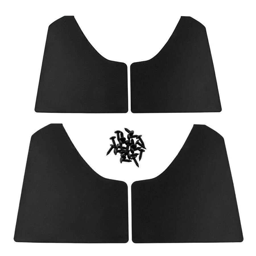 Protectores contra salpicaduras negros para auto de 15,3" con 20 clips de remache de sujetador de 6 mm Foto 4 de 4