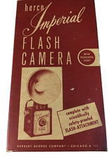 Herco Imperial Flash Camera 620 Snap Shot Art Deco Design Original Box W/Manual