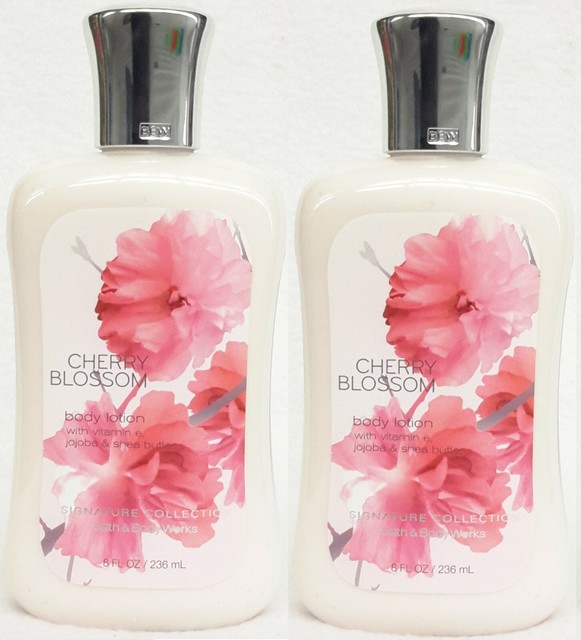 2 Bath & Body Works CHERRY BLOSSOM Body Lotion / Hand Cream / Shea