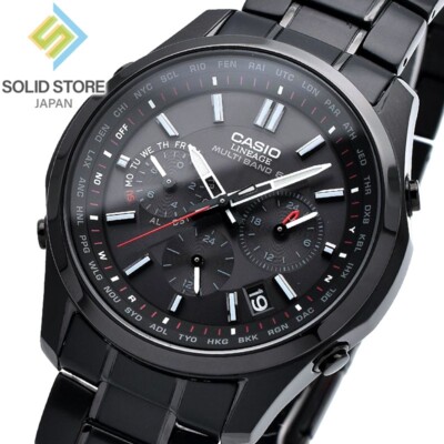 CASIO LINEAGE LIW-M610DB-1AJF Radio Solar Watch Full Metal Case All Black 41.6mm