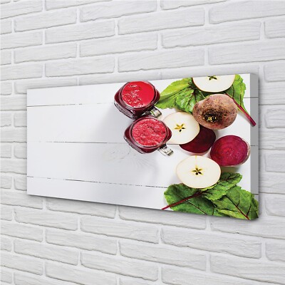Tulup Leinwandbild 120x60 Wandkunst Cocktails Rübe-Apfel