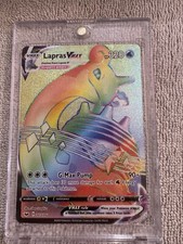 Pokémon Lapras VMAX Sword & Shield 203/202 Rainbow Secret Rare on eBay