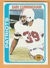 Sam Cunningham New England Patriots 1978 Topps #341 USC Trojans