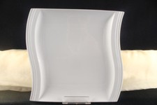 12x Teller Servierplatten Gastronomie Servierteller Porzellan Weiß ca. 31/31 cm.