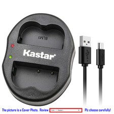 Kastar Battery Dual Charger for Olympus BLM-1 BLM-01 Olympus EVOLT E-500 E500