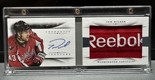 2013-14 Panini National Treasures Tom Wilson RPA Booklet Reebok Logo 1/1 Caps 🔥