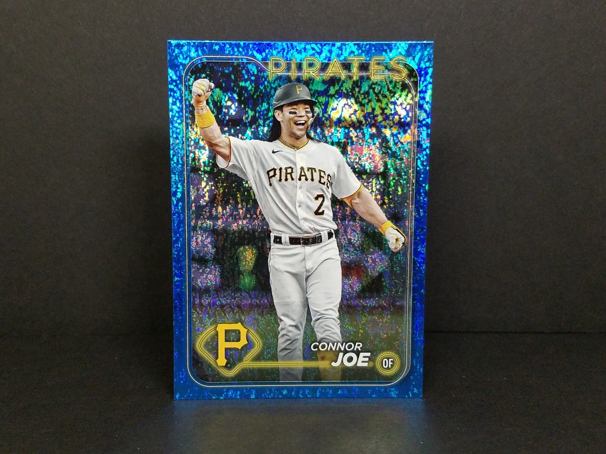2024 Topps #303 Connor Joe, Pirates - Blue Holofoil Parallel (719