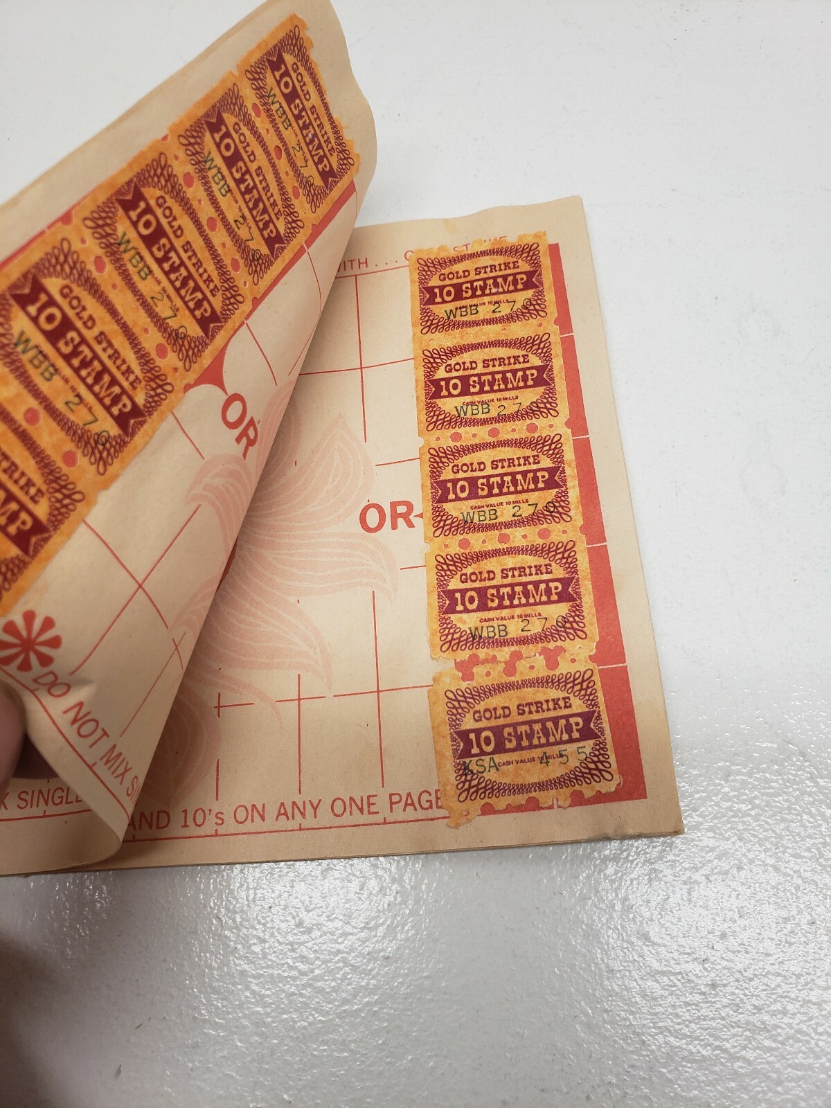 Old Vintage Gold Strike Stamp Savings Book With Stamps eBay