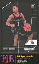 2020 Panini Prizm Draft Picks Collegiate #32 Devon Dotson   Kansas Jayhawks