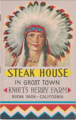 Knott's Berry Farm Steak House In Ghost Town Buena Park California Menu