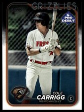 2024 Topps Pro Debut Cole Carrigg #PD-9