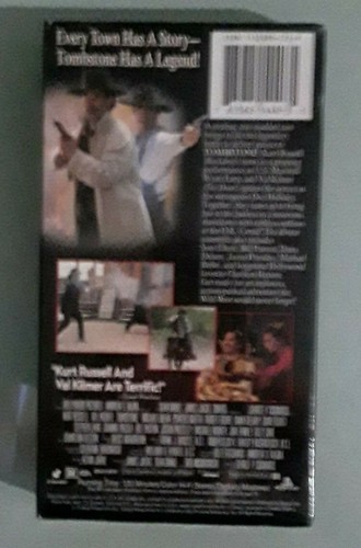 kurt russell TOMBSTONE val kilmer VHS VIDEOTAPE NEW corner dings - Picture 3 of 4