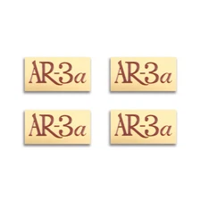 AR-3a Acoustic Research Speaker Logo Badge 49mm(1.93")X26mm(1.02") GOLD