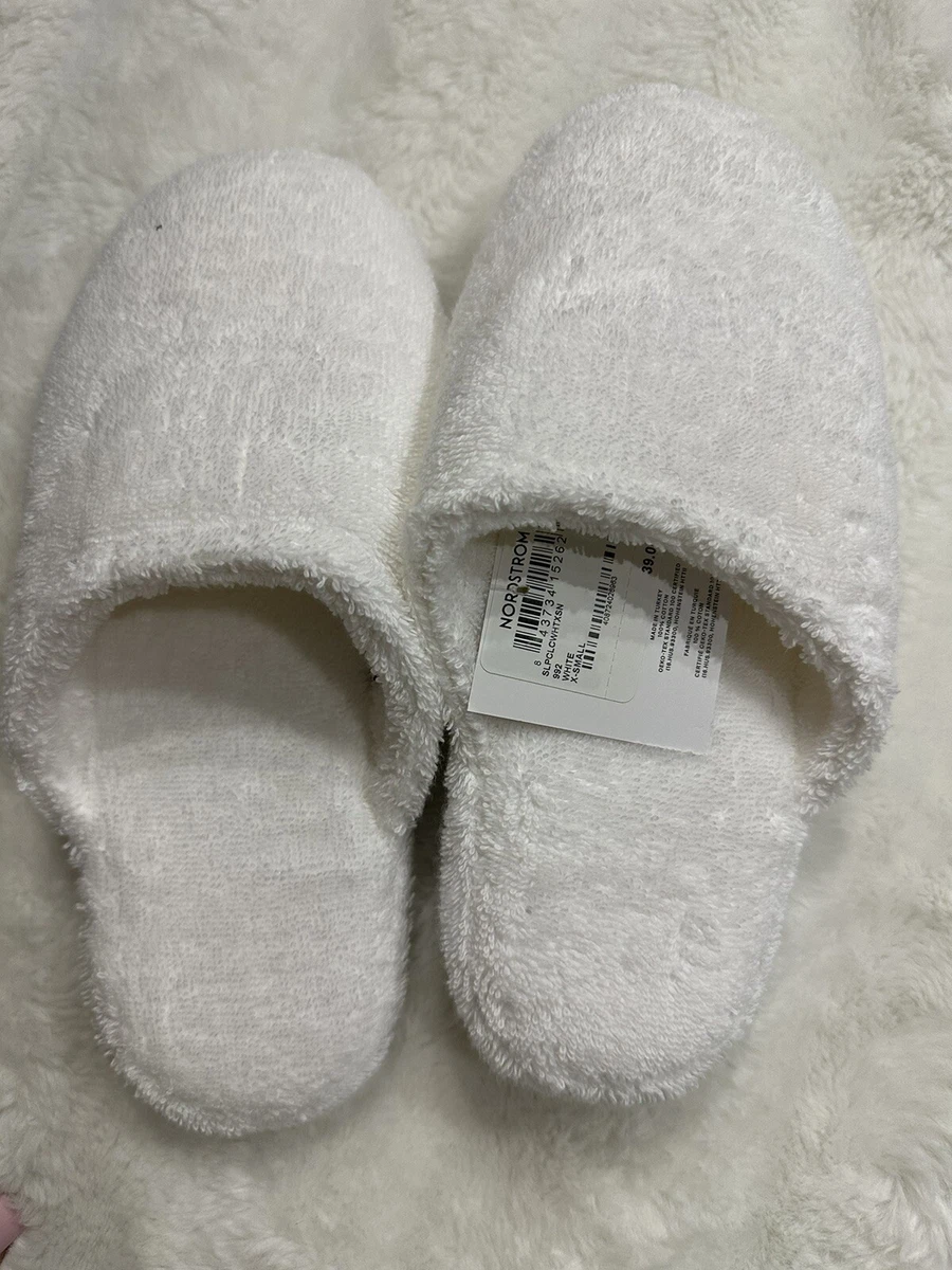 PARACHUTE FROM NORDSTROM CLASSIC SLIPPERS WHITE XSMALL | eBay