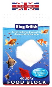 King British 14 Day Holiday Vacation Fish Food Feeder Block All