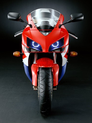 LED Doppelte Engelsaugen Scheinwerfer Frontleuchte Für Honda CBR1000RR 2004-2007 - Picture 4 of 24