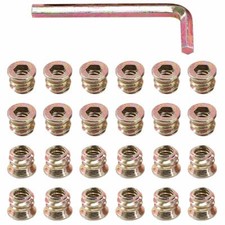 Lot de 50  crous filet s en acier au carbone plaqu  zinc avec cl  hexagonale M6.