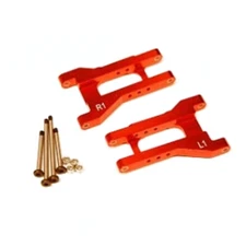 NEW STRC Alum Rr 1 Deg Toe-in A-Arm Red w/lock-nut pins Drag Slash FREE US SHIP